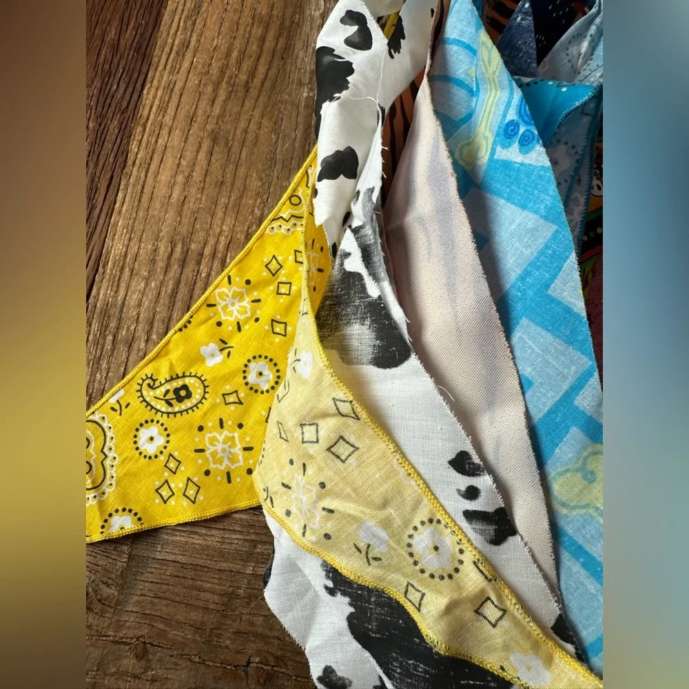 Colorful Dog Bandana Set (scarf) for Xsmall dogs